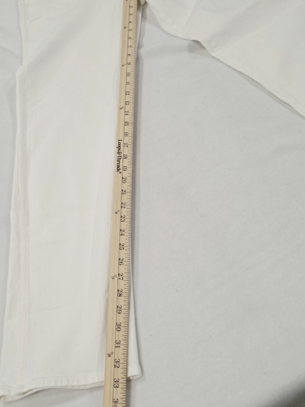 NWT Madewell 28x33 Tall The Longline Straight Jeans Vintage Canvas Off White - Picture 9 of 12